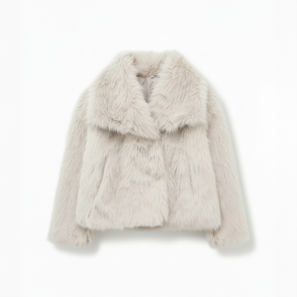 Cloud Lapel Plush Coat
