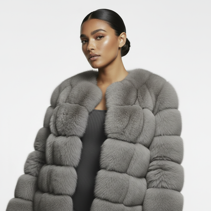 Faux Fur Mink Coat