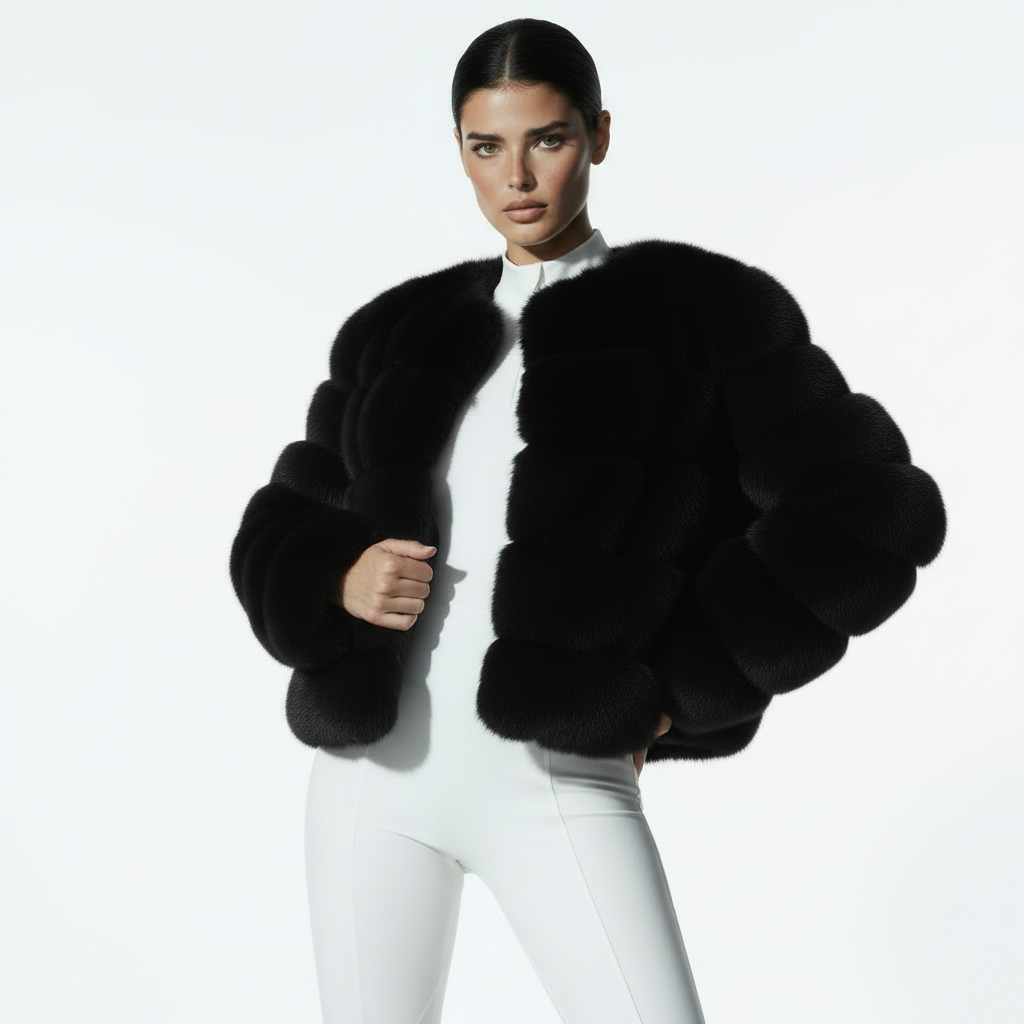 Faux Fur Mink Coat