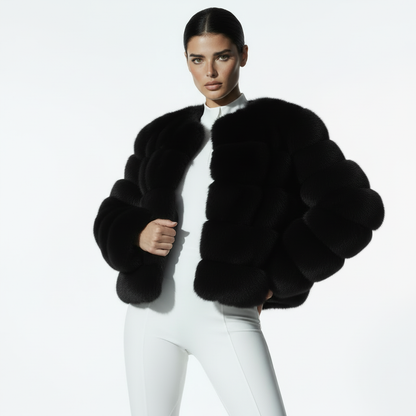 Faux Fur Mink Coat
