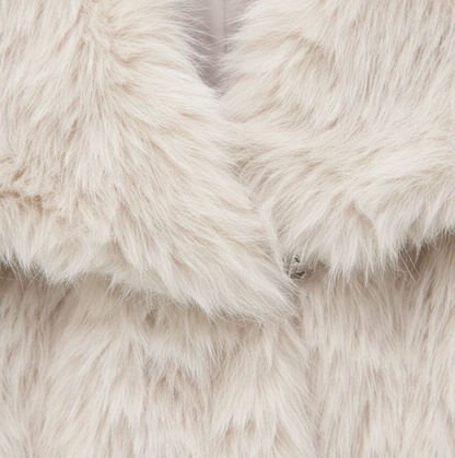 Cloud Lapel Plush Coat