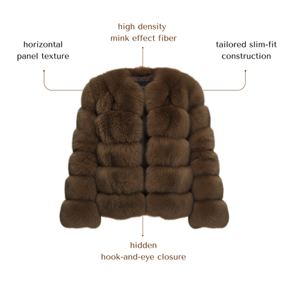 Faux Fur Mink Coat