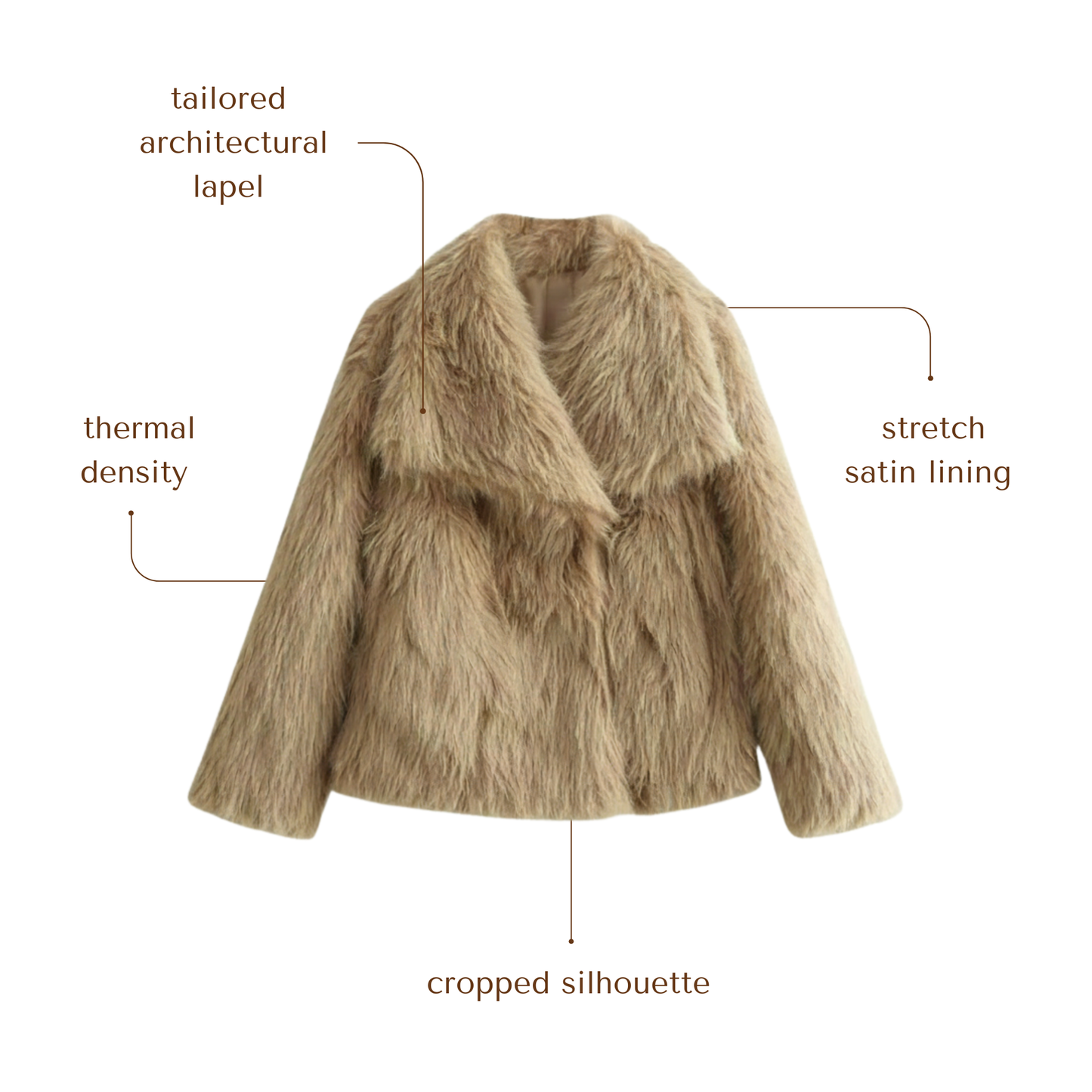 Cloud Lapel Plush Coat