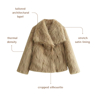 Cloud Lapel Plush Coat