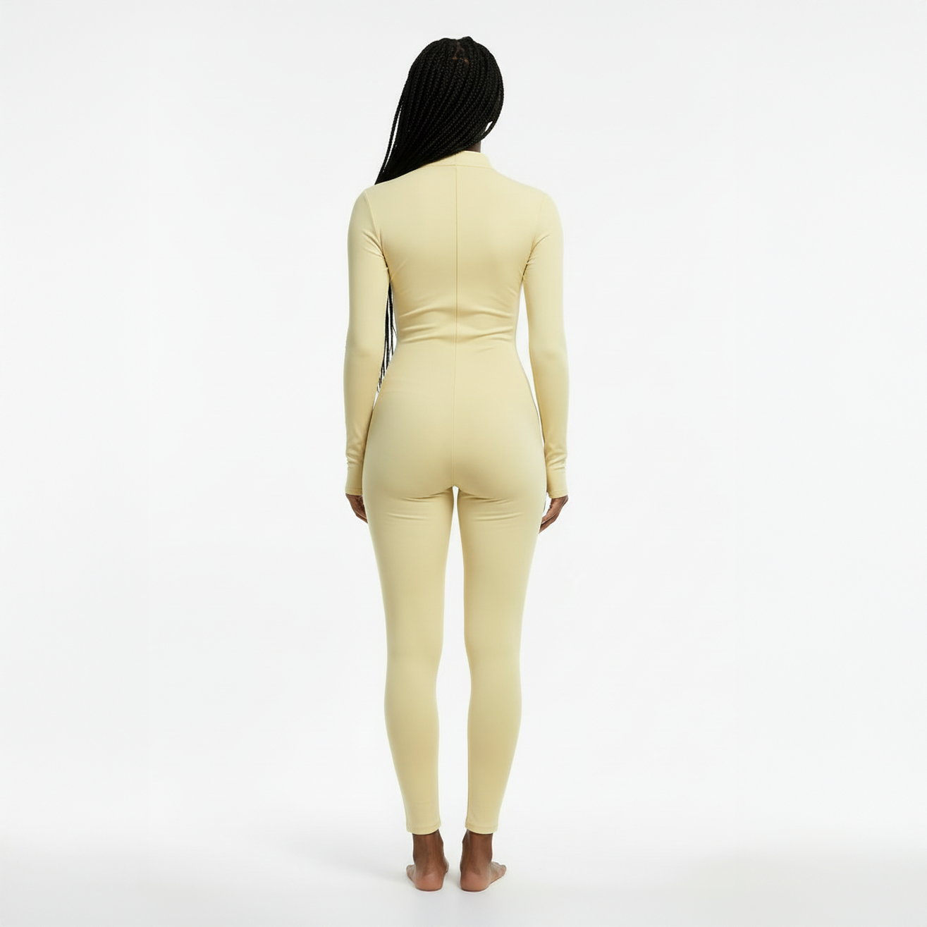 Thermal Mock Neck Jumpsuit