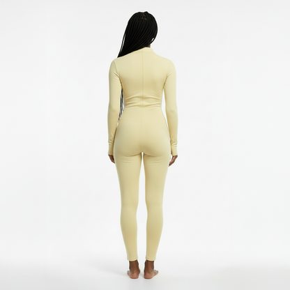 Thermal Mock Neck Jumpsuit