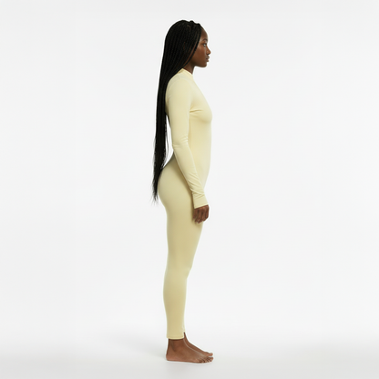 Thermal Mock Neck Jumpsuit