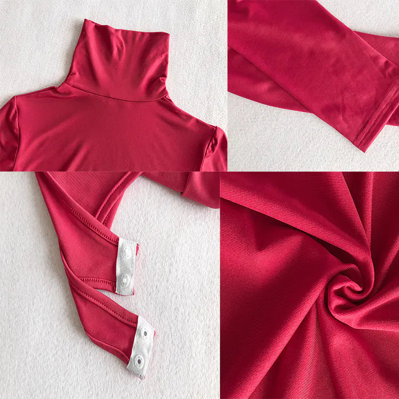 Mock Neck Long Sleeve Bodysuit